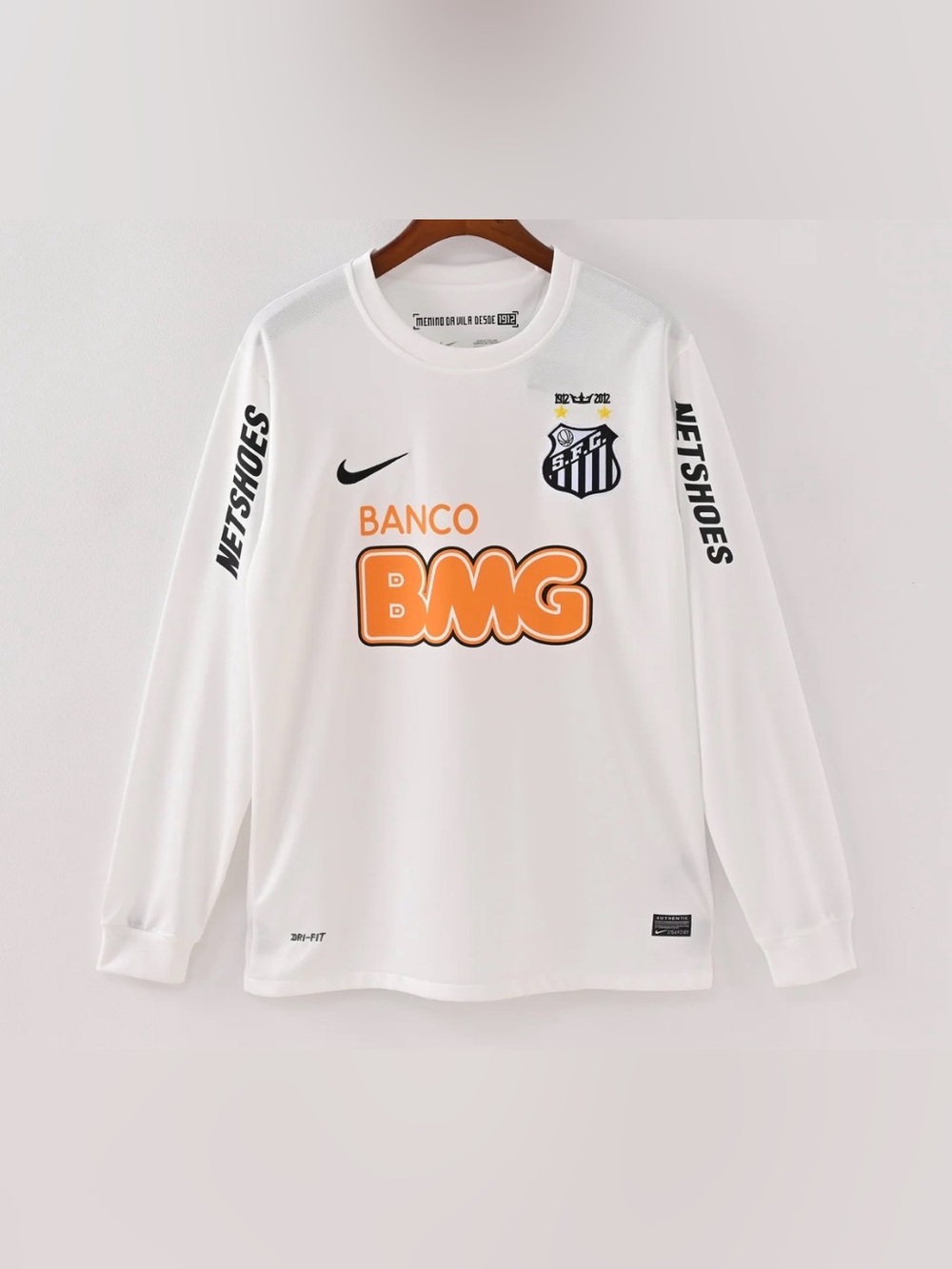 Nike Neymar Jr #11 Santos FC Retro Home Jersey White Small NWT IN PACKAGE